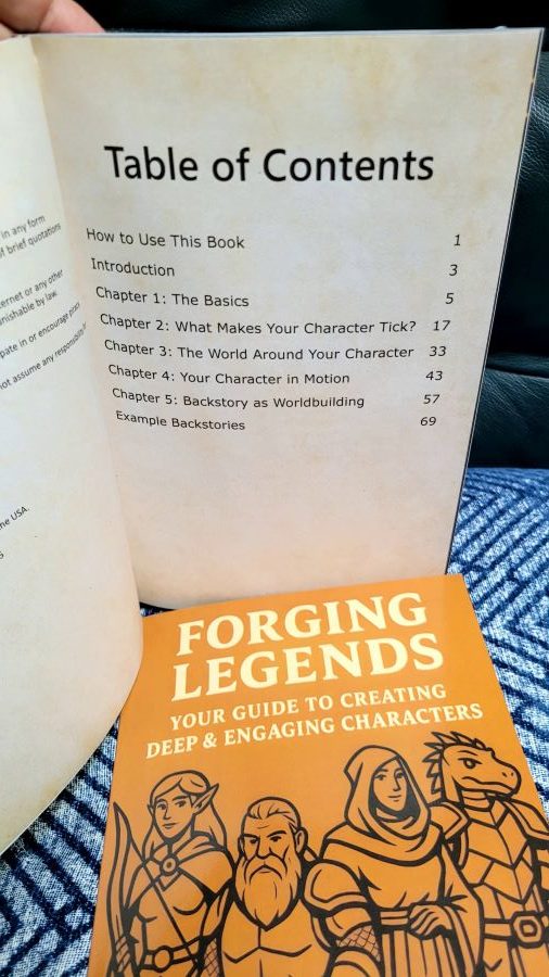 Forging Legends Table of Contents